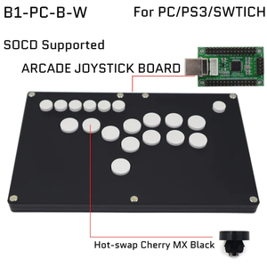 FIGHTBOX B1-B ARCADE GAME CONTROLLER for PC/PS/<strong>XBOX</strong>/SWITCH BLACK MATTE ACRYLIC PANEL With Cherry Microswitch - Product Image 3