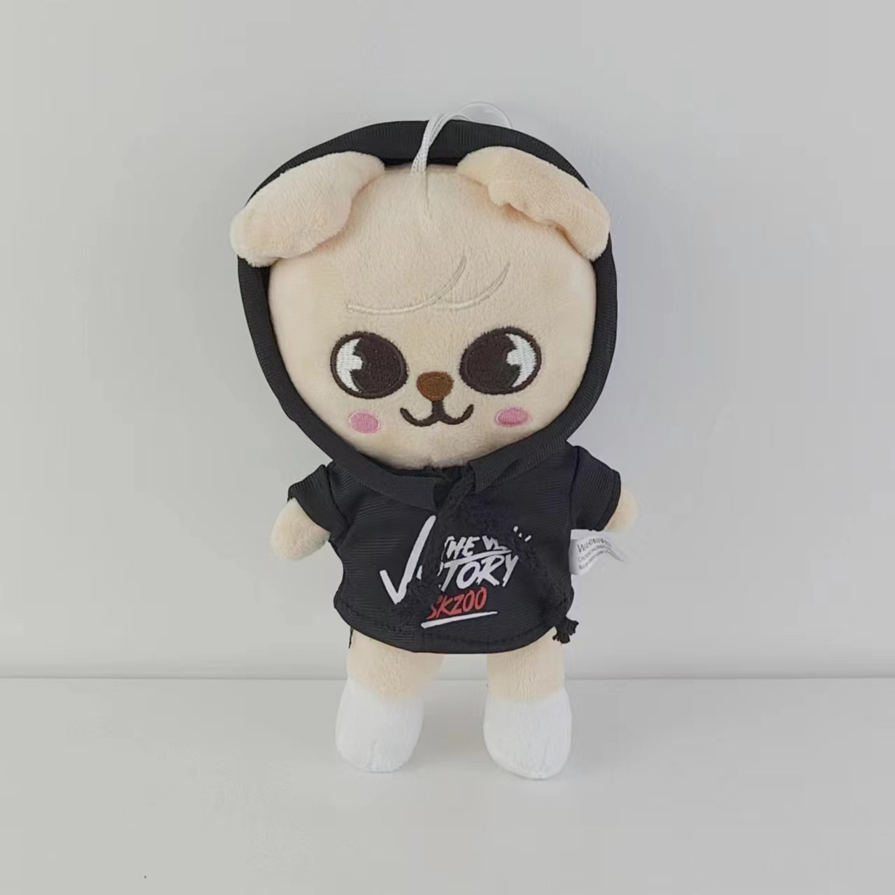 beige dog with Hoodie