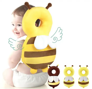 Cute Little Bee Almohada DE SEGURIDAD anticaída Protector de cabeza de bebé y almohada de mochila para caminar de aprendizaje - Product Image 1