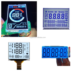 Blauer Hintergrund COB LCD-Anzeige modul mit weißem Text Industrie maschinen und Segment anzeige für elektronische Konsumgüter - Product Image 1