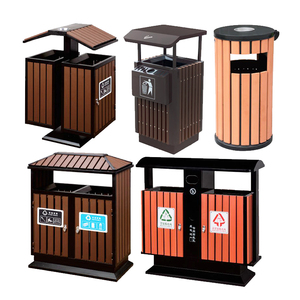Minicubo de basura grande de plástico para jardín, bandeja de clasificación de residuos, para la calle, wpc - Product Image 1