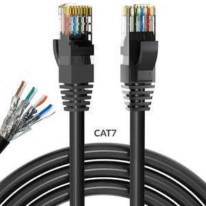 כבל רשת קטגוריה 7 cat7 חתול חתול 7 rj45 כבל תיקון כבל תיקון 15 מ '100 מטר כבל ethernet