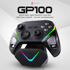 Gp100 Tùy Chỉnh Lập Trình Chơi Game Không Dây Điều Khiển PC Từ Xa Gamepad Với Rung Động Cơ Đánh Thức Con Quay Hồi Giáo Phím Điều Khiển - Product Image 1