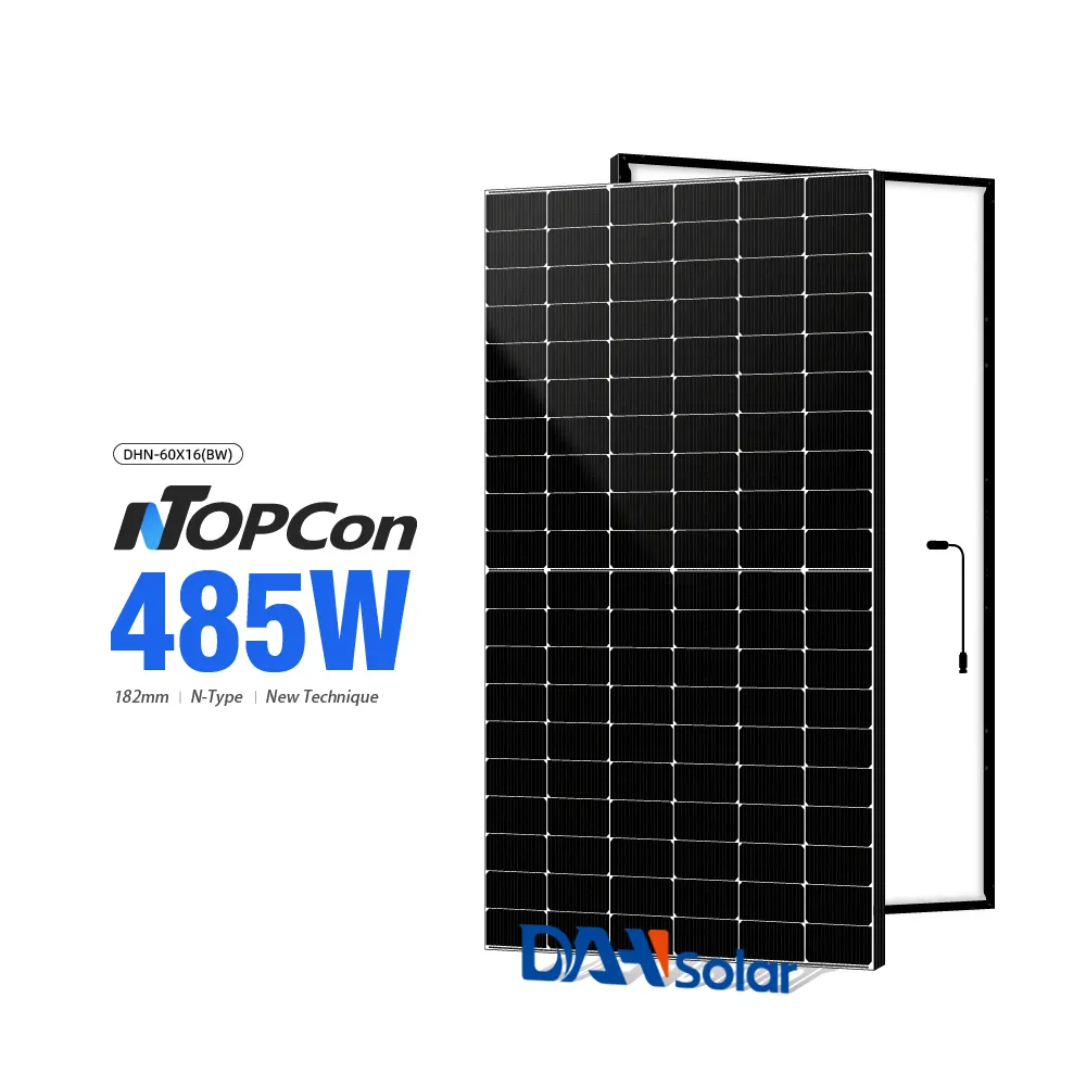 DAH TonCon N tipo Mono Half Cell 470W 475W 480W 485W PV Instalación de paneles solares