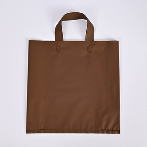 Custom Soft Loop <strong>Handles</strong> LDPE/HDPE Tote Shopping Plastic <strong>Bag</strong> with Own logo for Clothing Packaging - Product Image 5
