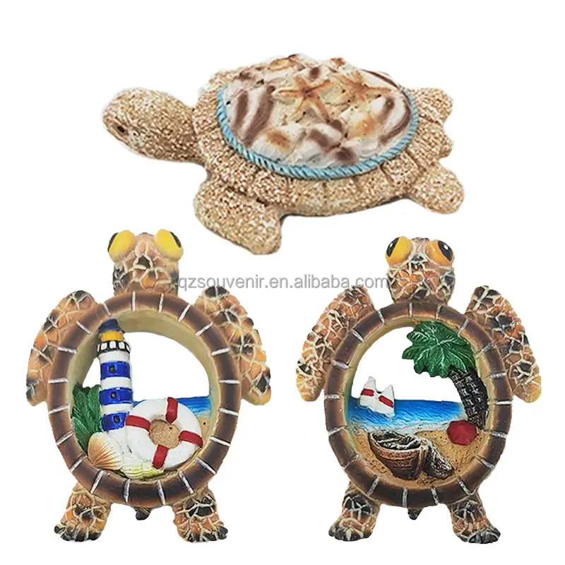 Imanes de nevera con forma de tortuga marina, diseños surtidos de resina para playa, imán divertido con forma de Animal para cocina, nevera, casillero, decoración del hogar