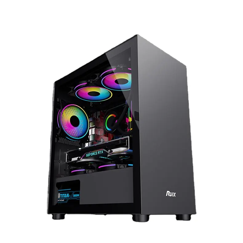 Anpassbare Eatx Hülle Hochwertige Mini Gaming PC Desktop Computer Gaming ITX Hülle Gaming Hülle PC