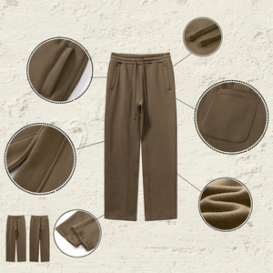 Quần jogger nam chất liệu cotton 100% cao cấp 340 gsm, kiểu dáng rộng ống thẳng, may theo yêu cầu, chất liệu dày dặn, kiểu dáng cũ kỹ - Product Image 4