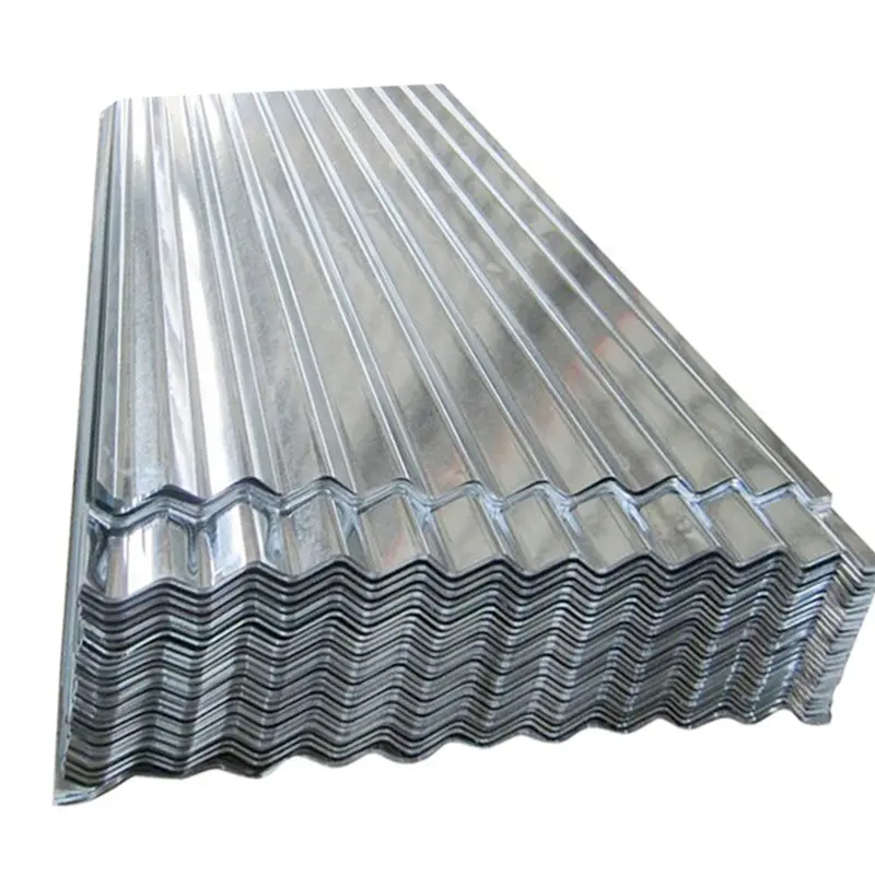 Láminas de techo de acero galvanizado, placa de zinc de tipo acanalado corrugado, fabricante de China