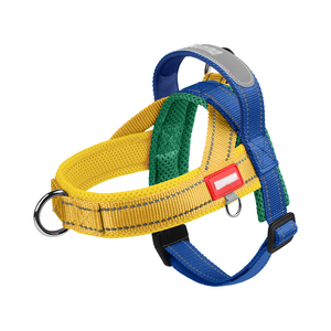 สายรัดหน้าอกแบบสะท้อนแสงสายรัดโดยไม่รัดคอสายจูงสุนัข - Product Image 1