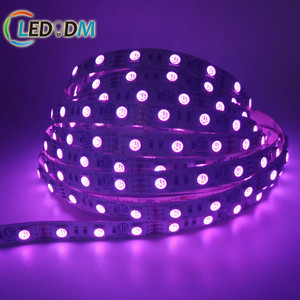 แถบไฟ LED ควบคุมระยะไกล5050 RGB RGBW WW PW CW 12V 24V ไฟ LED มีความยืดหยุ่น CE ETL ROHS ผ่าน - Product Image 3