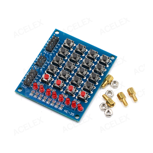Tastiera a matrice 4x4 modulo Array 16 pulsanti chiave 8LED accessori Kit per 4*4 Tasten per schede di formazione - Product Image 3