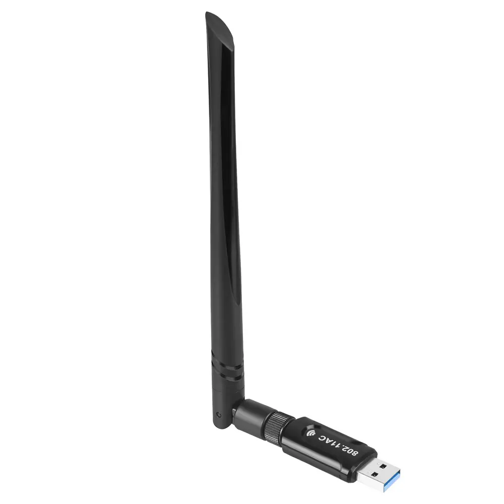 Мини беспроводной адаптер usb wifi dongle 300 Мбит/с USB3.0 приемник Dongle двухдиапазонный 2,4 ГГц/5 ГГц сетевая карта с антенной для настольного компьютера