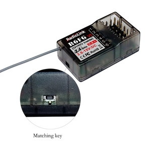 6 Channel Gyro High Voltage Gyro Integrated R6Fg Receiver for <strong>Rc</strong> Remote Controller Car Boat Rc6Gs/Rc4Gs/T8S Transmitter
