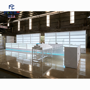 USA Nhà cung cấp đèn Led hiển thị ban đầu kệ cao kính thuốc lá hiển thị tủ quầy thuốc cửa hàng khói cửa hàng showroom thiết kế - Product Image 4