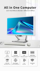 21.5インチタッチスクリーンaio pcオールインワンコンピュータ4gb ram ddr3 256gb HDD 128G SSDデスクトップオールインワンオフィス用 - Product Image 4