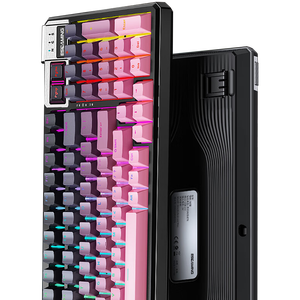 ESGAMING <strong>Custom</strong> Hot Swappable RGB Gasket Structure Wired <strong>Keyboard</strong> 98 <strong>Keys</strong> Backlit Mechanical Gaming <strong>Keyboard</strong> for Computer Window - Product Image 4