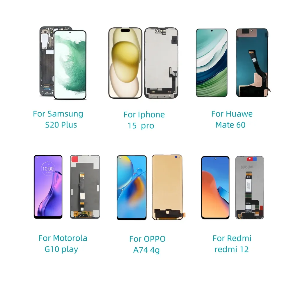 Pantalla LCD de teléfono móvil para iPhone para Samsung para Huawei para Android Smartphone LCD de repuesto para accesorios de teléfono