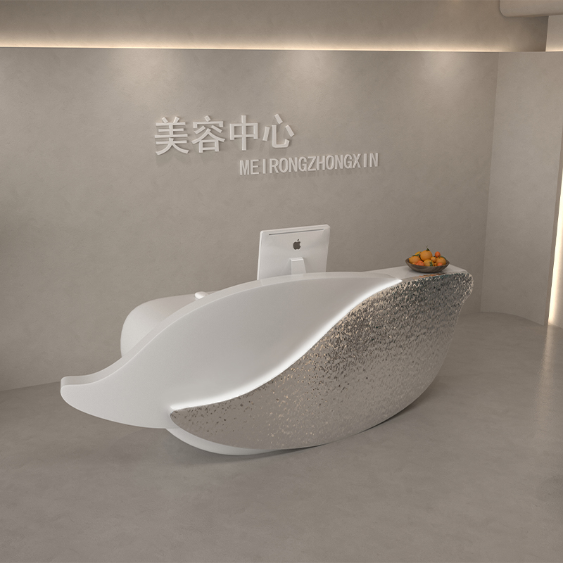 Peinture blanche + ondulation de l'eau en acier inoxydable