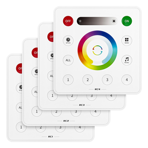 2.4GHz SPI PWM <strong>LED</strong> 4 Zone Wall Touch Panel Remote for SP63*<strong>E</strong> Controller WS2812B FCOB DIM CCT <strong>RGB</strong> RGBW Pixels <strong>LED</strong> Light Strip