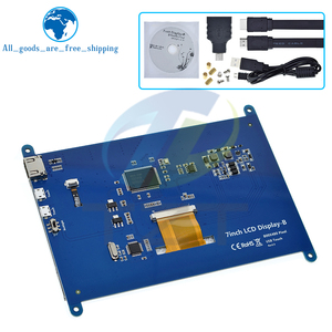 TZT 7 pollici Display LCD compatibile HDMI Touch Screen 800x480 risoluzione capacitivo Touch Screen sistemi di supporto per Raspberry Pi