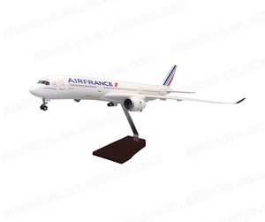 47CM <strong>A350</strong> Airplane <strong>Model</strong> 1:142 Resin AirFrance LED Lights Hot Selling Aircraft <strong>Model</strong> for Collection Holiday Gift Customizable