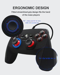 HONSON 5合1有线游戏控制器，用于PS3/PC/X输入/D输入/蒸汽价格促销游戏手柄 - Product Image 4