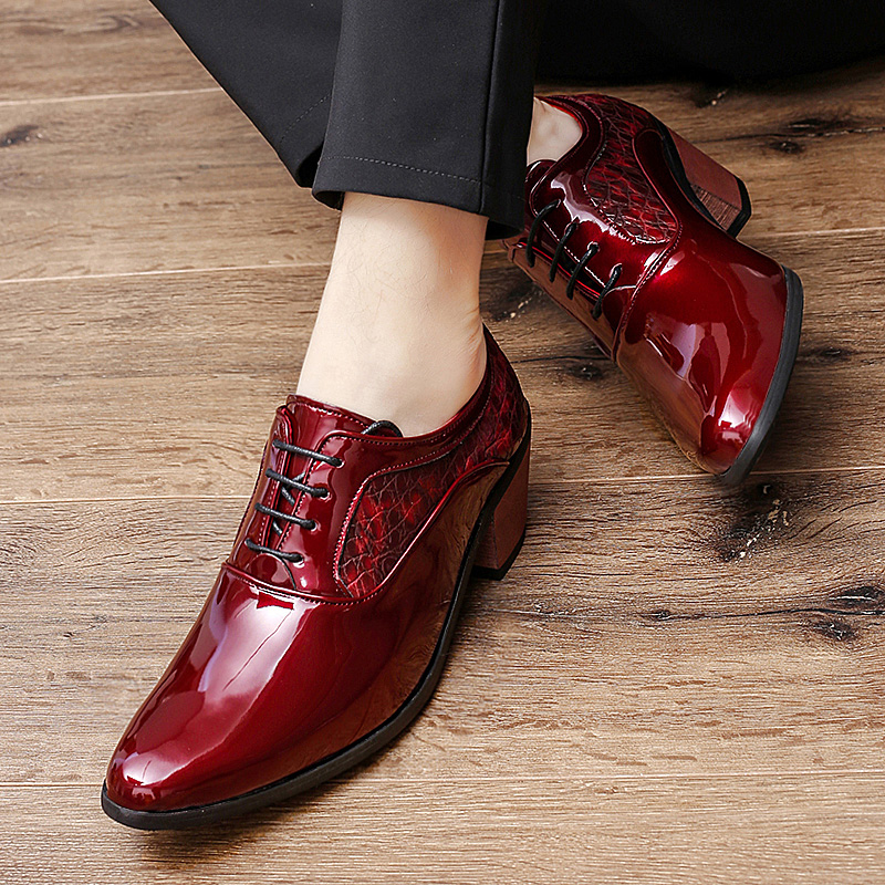 Genuine Leather Lace Up Stylish Fashionable Casual Shoe For Men Red S219-3384 (STOCK ITEM) 12 PRISTINE