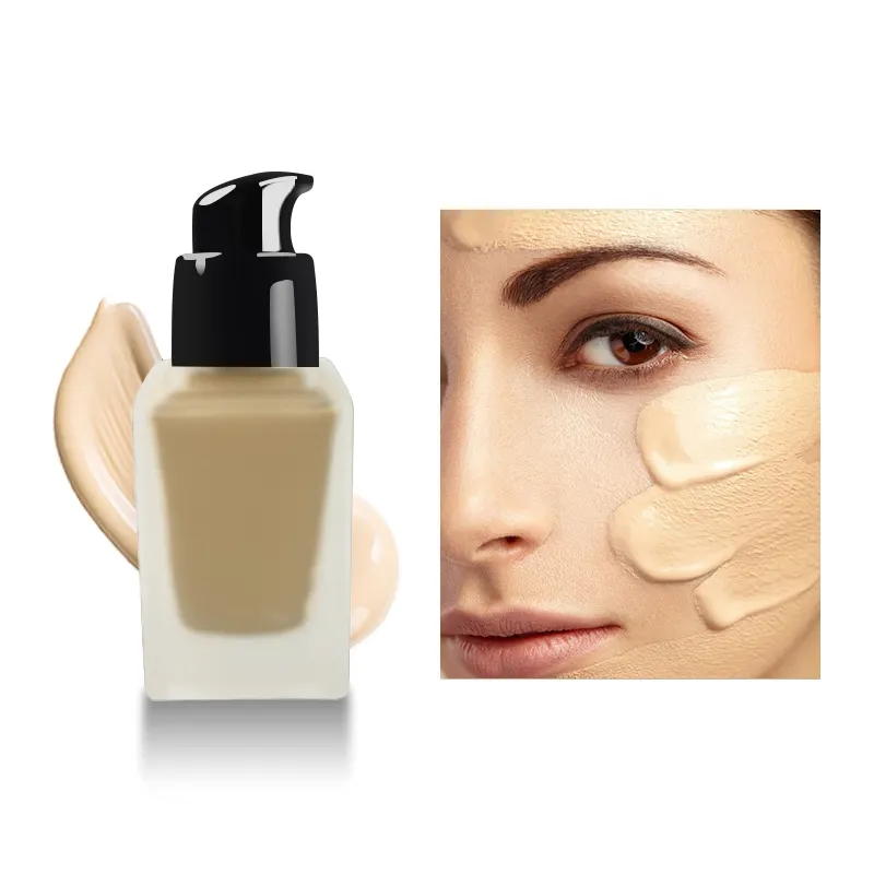 Full Coverage vegane Foundation Make-up wasserdichte sonnen feste Grausamkeit frei Concealer Custom Label Nude Face Foundation