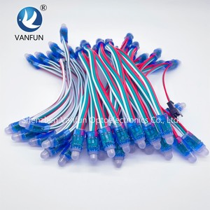 WS2811 RGB Полноцветный 15 мм светодиодный пиксельный световой модуль внутреннего и наружного использования IP68 5V 12V Максимальная мощность 0,3 W" - Product Image 4
