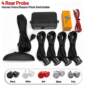 CARQSENG <strong>Reverse</strong> Backup Radar <strong>System</strong> LED Parking <strong>Sensor</strong> Display with 4 <strong>Sensors</strong> Backup Buzzer Warning Alarm for Cars - Product Image 2