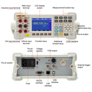 VICTOR 8165 8165A Tipo de Banco Multímetro digital de 1999999 recuentos RS232 USB LAN GPIB IEEE488 Interfaz SCIP Soporte Multímetro - Product Image 3