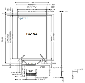 2.7 pollici Epd piccolo E-Ink E-Ink modulo Display a colori Eink schermo elettronico personalizzato E Display a inchiostro lampone - Product Image 5