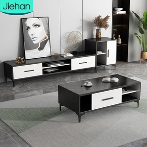 Soporte multifuncional de alto brillo para TV, mueble de oficina con mesa de centro, color blanco, para cafetería y hogar, nuevo diseño, barato - Product Image 1