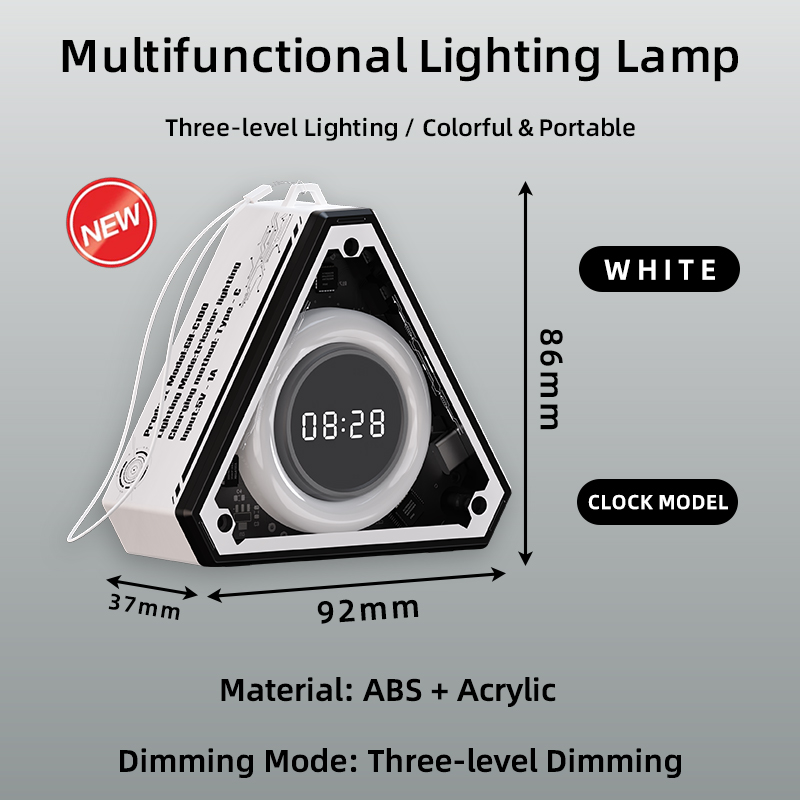 (White) Clock display+Without magnetic attraction