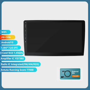 Reproductor Android BT5.4 Pantalla WiFi incorporada para reproductor multimedia universal para coche - Product Image 2