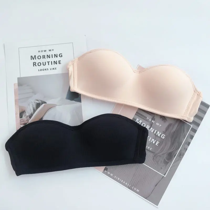 Novas chegadas mulheres sutiã push-up strapless do vestido de casamento mulheres sutiã roupas íntimas femininas