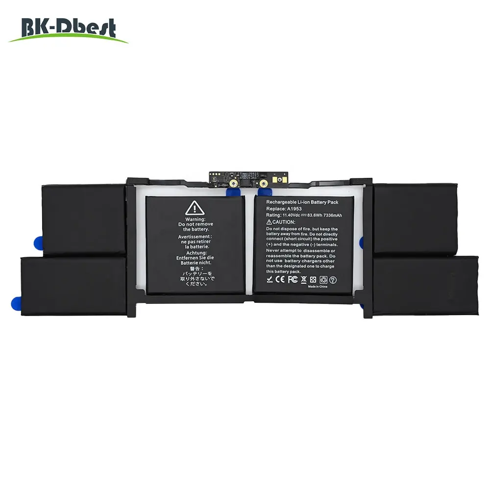 Bk-dbest – batterie pour ordinateur portable A1953 pour Macbook Pro Retina 15 "Touch Bar A1990, 11.4V, 7336mAh