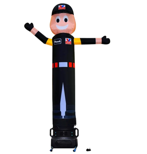 3m奇抜インフレータブルチューブマン屋外広告中古男の子スカイダンサーブロワー付き