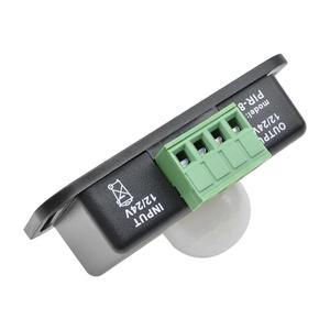 Sensor de movimiento infrarrojo PIR ajustable DC 12V ~ 24V PIR Sensor de movimiento del cuerpo humano Detector interruptor para tiras LED lámpara de iluminación - Product Image 5