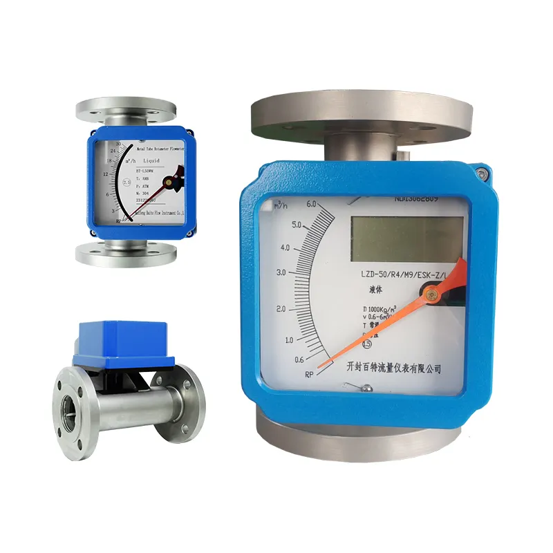 DN15-DN150mm liquid gas metal tube rotameter flowmeter price