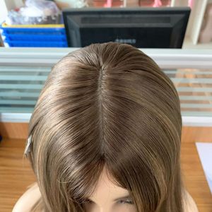 青岛工厂真正的天然欧洲人发 Sheitel 犹太假发与丝绸上衣 - Product Image 4