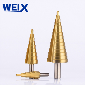 WEIX耐用工厂供应高速钢直台阶和螺旋台阶钻头宝塔钻用于木材和金属加工 - Product Image 3
