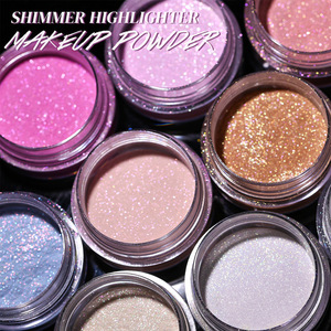 Cosmetics Shimmer Body Glitter Highlighter Vegan Custom Logo Oil Control Loose Powder Sparkling Clap Powder Face Highlighter - Product Image 3