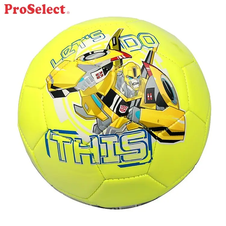Proselect Amarelo Tamanho Pequeno Garoto De Futebol Bola de Futebol, Personalizado Padrão Amarelo Bola De Futebol Para O Filho