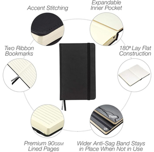 <strong>Custom</strong> Printed Logo A5 Journal Diary <strong>Notebook</strong> Brand Diary Notepad Note Book PU Leather <strong>Notebooks</strong> With <strong>Elastic</strong> <strong>Strap</strong> - Product Image 3
