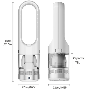 พัดลมดูดความชื้นแบบทูอิน1แบบตั้งพื้นแบบไร้ใบมีตัวจับเวลา9ชั่วโมง - Product Image 5