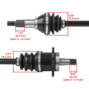 Phía trước bên trái CV chung trục cho BRP Renegade Outlander 400 500 600 800 OEM 705400480 ATV UTV phụ tùng - Product Image 3