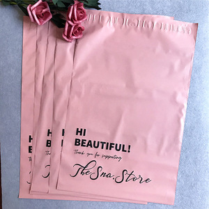 China atacado personalizado nude polymailer grande papel sacos com alças/saco de compras