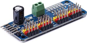 16-Kanal-12-Bit-PWM-Servomotortreiber I2C-IIC-Modul Kompatibel mit Arduino Raspberry Pi PCA9685 Roboter MG90S SG90